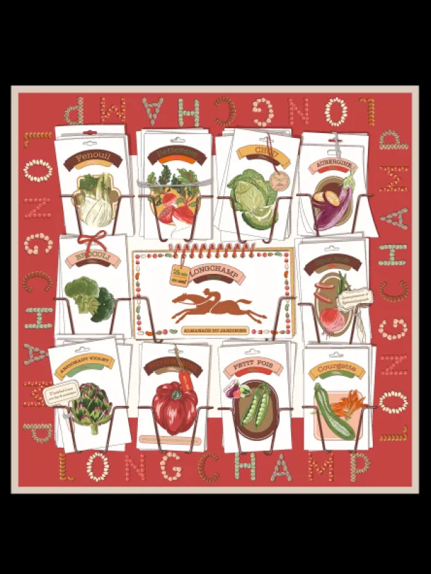Discount Carre De Soie Carré De Soie Au Potager 70X70 Foulards/etoles
