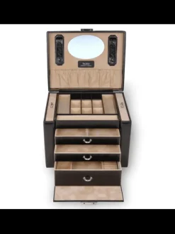Discount Coffret Bijoux Saffiano Coffrets À Bijoux