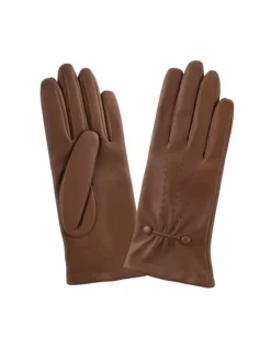 Cheap Gant Femme Boutons Doublé Soie Gants