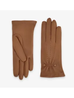 Cheap Gant Femme Boutons Doublé Soie Gants