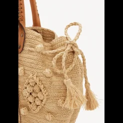Discount Gérard Darel-24 Gd Raphia-Cabas 24 Heures Sacs À Mains