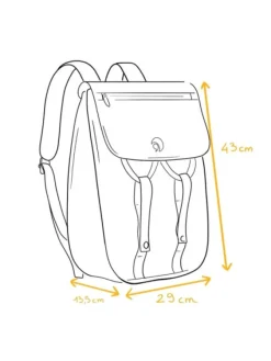 Fashion - Le Gravelot 18l - Sac À Dos M Cartable Scolaire|Sacs À Dos