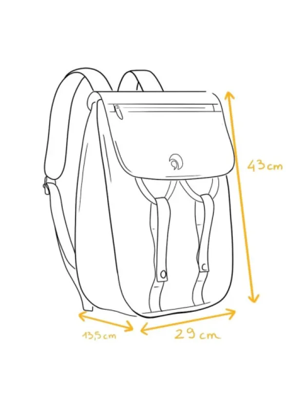 Outlet - Le Gravelot 18l - Sac À Dos M Cartable Scolaire|Sacs À Dos