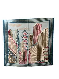 Online - Pop Asian City- Carré De Soie Foulards/etoles