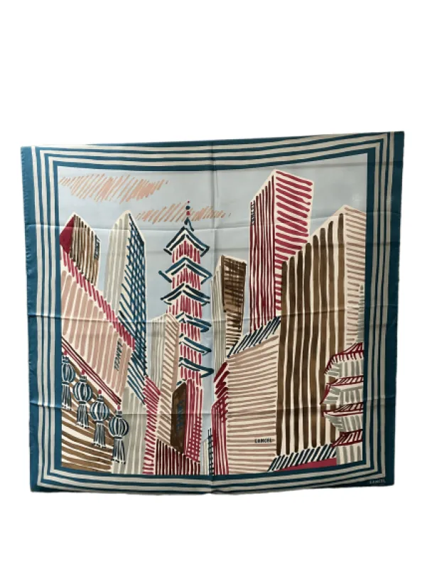 Online - Pop Asian City- Carré De Soie Foulards/etoles