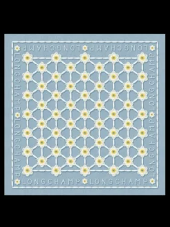 Discount -Carré De Soie-Marguerites Foulards/etoles