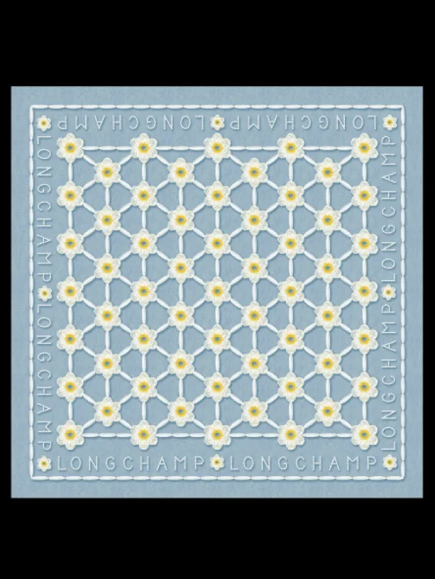 Discount -Carré De Soie-Marguerites Foulards/etoles