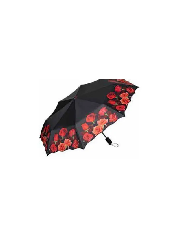 Discount Parapluie Pliant Fermeture Auto Fleurs Parapluies