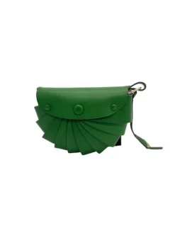 Cheap Petit Sac Demi Lune En Lame De Cuir Sacs À Mains