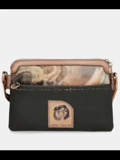 Outlet Pochette Porté Travers 2 Zip Sacs À Mains