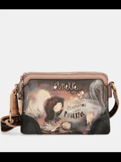 Outlet Pochette Porté Travers 2 Zip Sacs À Mains
