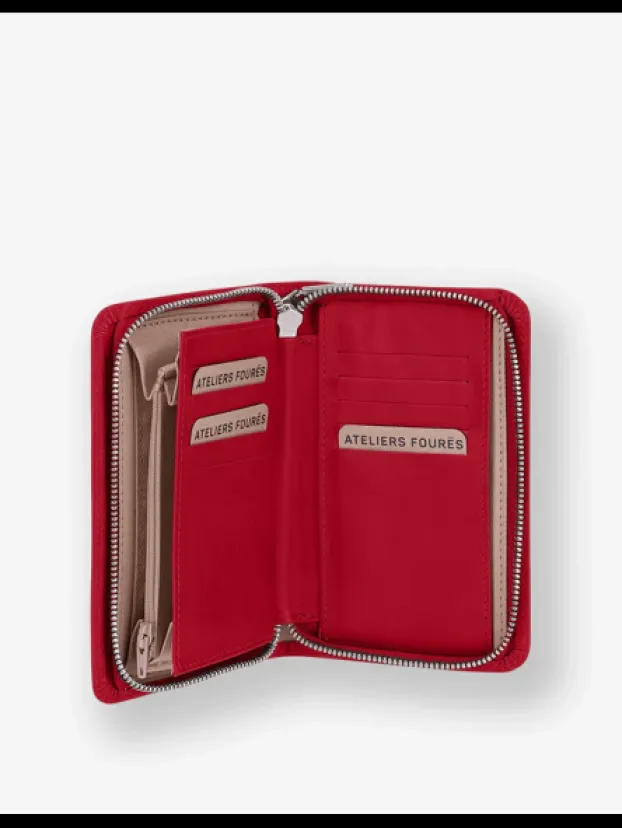 New Portefeuille En Cuir Lisse Persephone Porte-monnaie
