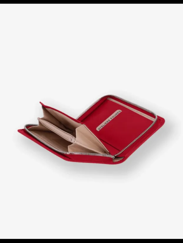 New Portefeuille En Cuir Lisse Persephone Porte-monnaie
