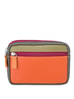 Clearance Porte-Monnaie À Double Zip En Cuir Petit Format Porte-monnaie