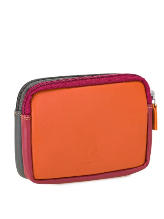 Clearance Porte-Monnaie À Double Zip En Cuir Petit Format Porte-monnaie
