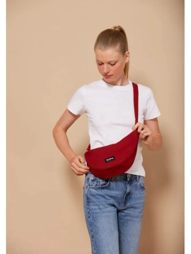 Shop Sac Bandoulière Demi Lune Andrea Sacs À Mains