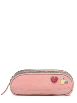 Cheap Trousse 2 Compartiments Vintage Pin's Trousses|Cartable Scolaire